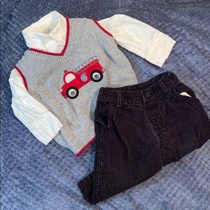 Gymboree boy’s 6-12 months fire chief set